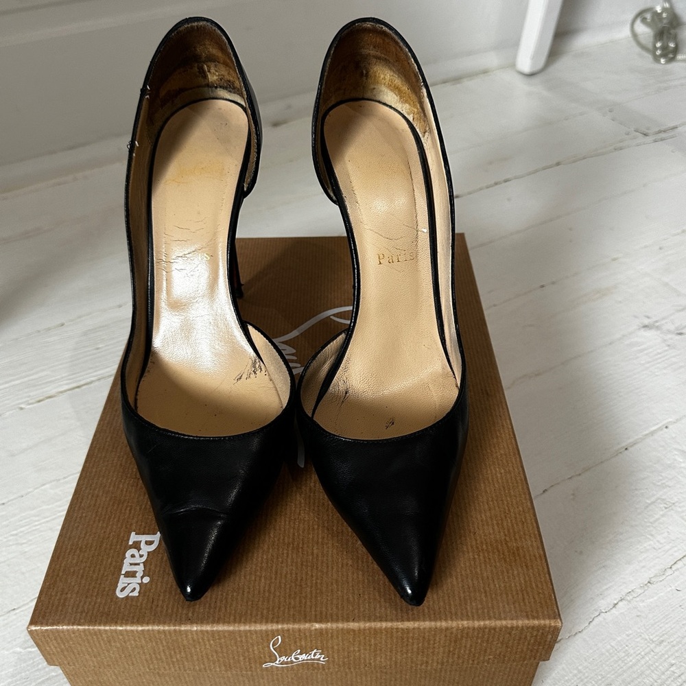 Christian Louboutin Black Patent Leather Heels